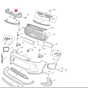 Wzmocnienie zderzaka przód zs 2024 MG Ostatnie sztuki