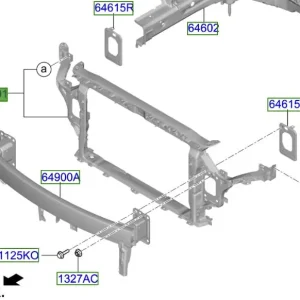 Wzmocnienie czołowe Pas przedni KIA ProCeed 20-25 Wyprzedaż