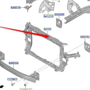 Ograniczona ilość Wzmocnienie czołowe pas przedni Kia Sorento Hybrid 20-23