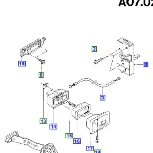 Zamek drzwi prawy tył escort orion 90-95 FORD - wyprzedaż Oferta czasowa