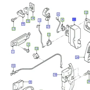 Zamek drzwi prawych fiesta 9202 FORD - wyprzedaż Hit cenowy