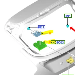 Zamek klapy bagażnika MK3 kuga FORD Dostępne od ręki