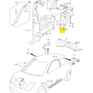 Wykłądzina wewnętrzna Suzuki Swift - wyprzedaż Wyprzedaż