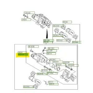 Zacisk hamulca tylnego lewa strona Hyundai I40 - wyprzedaż Do wyczerpania zapasów