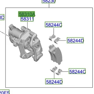 Zacisk hamulcowy koła tylnego lewego Kia Sportage 21-25 Bezpieczna płatność