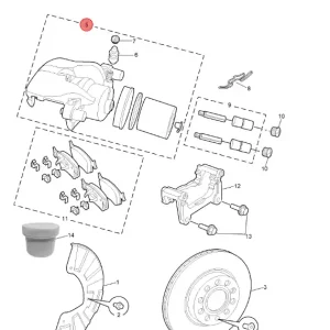 Rabat Zacisk hamulcowy lewy przód MG3 2024 hybryda
