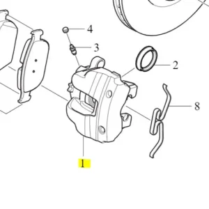 Darmowy zwrot Zacisk hamulcowy przedni lewy XC90