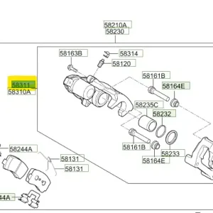 Szybka dostawa Zaciski hamulcowe tył Hyundai I30 - wyprzedaż