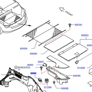 Sprawdź teraz Zaczep mocowania siatki bagażnika nissan murano - wyprzedaż