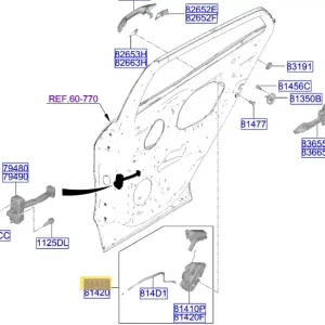 Nowość Zamek drzwi KIA Sportage (2021-) - wyprzedaż