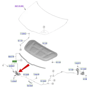 Zamek maski silnika Premium