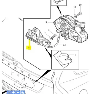 Cena promocyjna Zamek pokrywy bagażnika XC60
