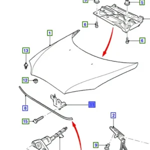 Zamek pokrywy silnika mondeo MK3 FORD - wyprzedaż Promocja