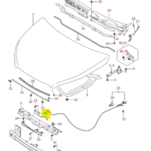 Zamek pokrywy silnika Suzuki SX4 / S Cross - wyprzedaż Oferta limitowana