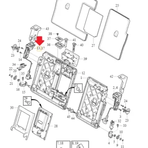 Wyprzedaż Zamek prawy kanapy tylnej