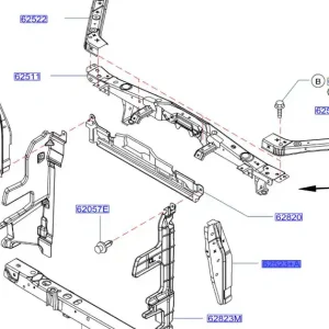 Zamocowanie lewe chłodnicy juke 20102019 NISSAN - wyprzedaż Hit cenowy