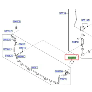 Zaslepka dyszy spryskiwacza reflektora Bestseller