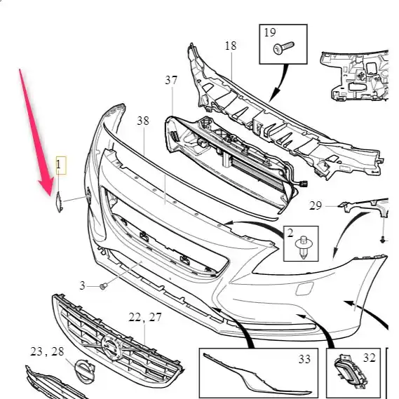 Bezpieczne zakupy Zaślepka haka hol zderzaka przedniego V40 Volvo