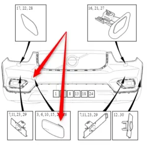 Tani Zaślepka haka holowniczego przód