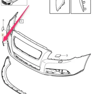 Rabat Zaślepka haka holowniczego przód V70 Volvo