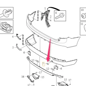 Oferta czasowa Zaślepka haka holowniczego zderzaka tylnego XC90 Volvo