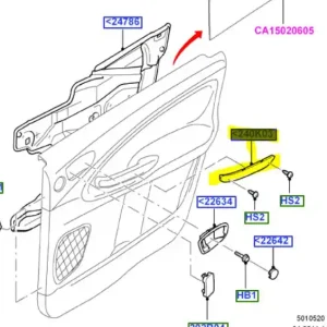 Wyjątkowa oferta Zaślepka klamki wewnętrznej drzwi lewych Ford Smax Galaxy 2006-2015 - wyprzedaż