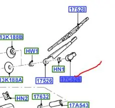 Obniżka ceny Zaślepka wycieraczka szyby tylnej FORD