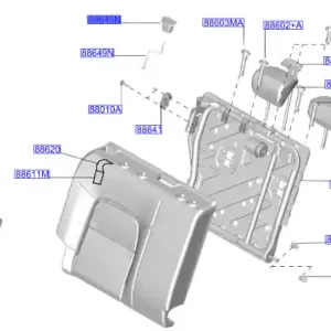 Ostatnie sztuki Zatrzask oparcia kanapy nissan juke - wyprzedaż