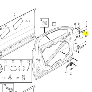 Najlepsza cena Zawias dolny drzwi lewy przód XC60 XC90
