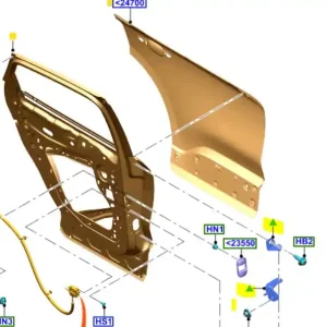 Najlepsza cena Zawias drzwi lewy tył fiesta focus kuga FORD - wyprzedaż