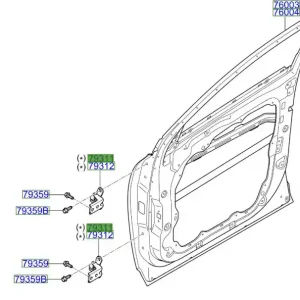 Szybka wysyłka Zawias drzwi prawy przód Kia Sorento 17-20
