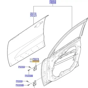 Zawias drzwi przedni prawy KIA Sorento (2009-2014) - wyprzedaż Wyjątkowa oferta