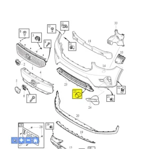Hit sprzedaży Zaślepka lakierowany czujnika parkowania zderzaka przedniego xc/ex40 Volvo