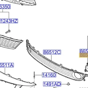Oferta limitowana Zaślepka lampki zderzaka KIA Optima (2015-2018) - wyprzedaż