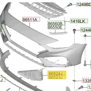 Nie przegap Zaślepka lampy przedniej przeciwmgielnej Hyundai I30