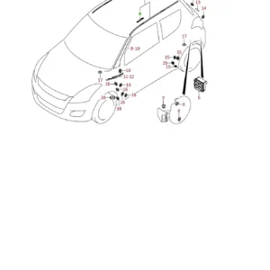 Zamów teraz Zaślepka listwy dachu Suzuki