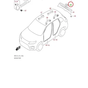 Zaślepka pasa tylnego w bagażniku swift Suzuki Zamów teraz