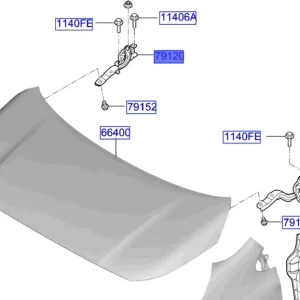 Zawias lewy maski pokrywy silnika Kia Picanto 2024 Taniej