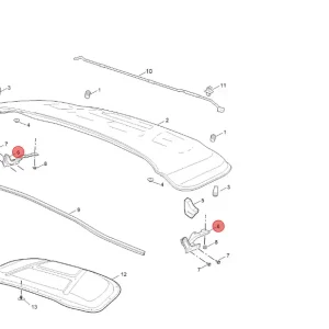 Wysoka jakość Zawias maski prawy MG3 2024