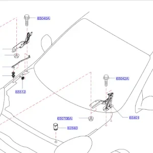 Nie przegap Zawias maski prawy nissan micra - wyprzedaż
