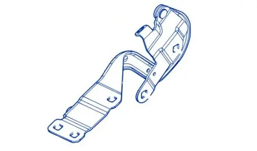 Zawias maski prawy RENAULT ESPACE V 5 OE ASO Darmowa dostawa