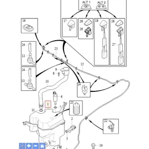 Zbiornik płynu do spryskiwaczy Volvo XC70 Szybka dostawa