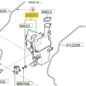 Zbiornik spryskiwacza Hyundai I30 Wyprzedaż