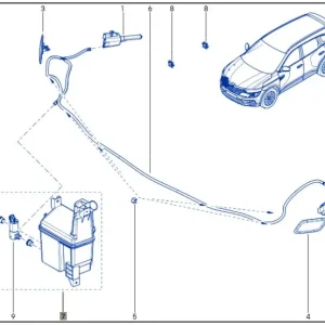 Bezpieczna płatność Zbiornik spryskiwaczy Renault Koleos II
