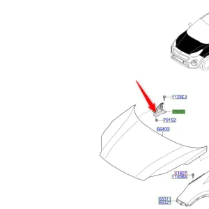Ostatnie sztuki Zawias prawy maski pokrywy silnika 2018 2022