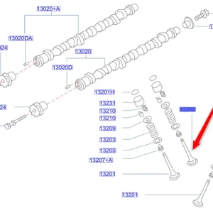 Zawór wylotowa wałka rozrządu Tylko dziś