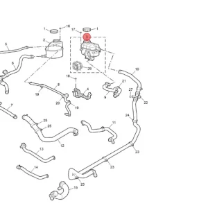Zbiorniczek płynu wyrównawczego z pompą wody MG3 2024 hybryda Rabat