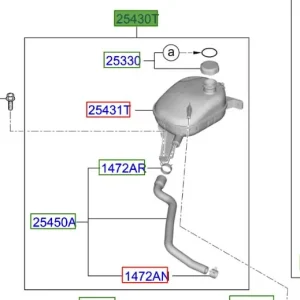 Popularny Zbiorniczek wyrównawczy Kia ProCeed 20-25