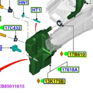 Wybór klientów Zbiornik płynu do spryskiwaczy Ford Focus MK3