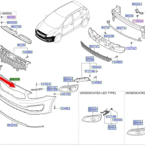 Zderzak przedni 2015 2018 Wysoka jakość
